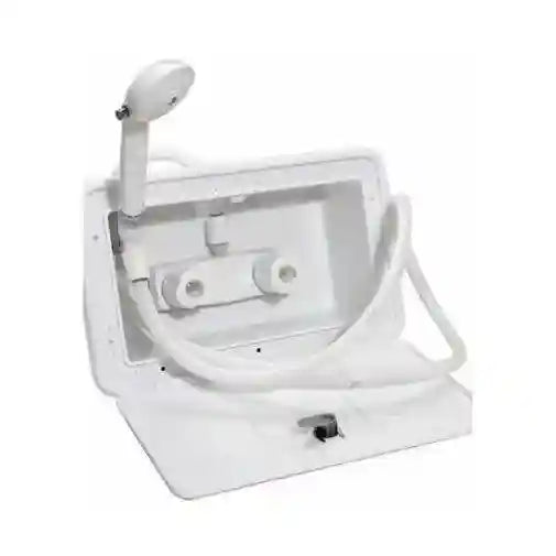 Exterior Recessed Shower Box White Caravan Camper Motorhome - Everything Caravans