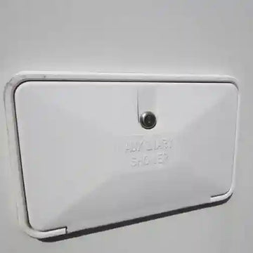 Exterior Recessed Shower Box White Caravan Camper Motorhome - Everything Caravans