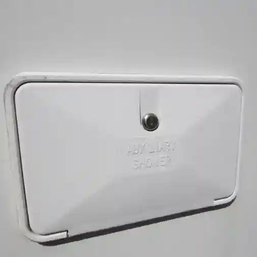 Exterior Recessed Shower Box White Caravan Camper Motorhome - Everything Caravans