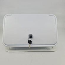 External Shower Box White - watermark - Everything Caravans