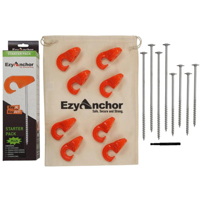Ezy Anchor Starter Pack Plus with Outback and Coastal Screws - Everything Caravans
