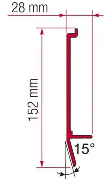 Fiamma Awn Mounting Bracket "U" for F45 Awning - Everything Caravans