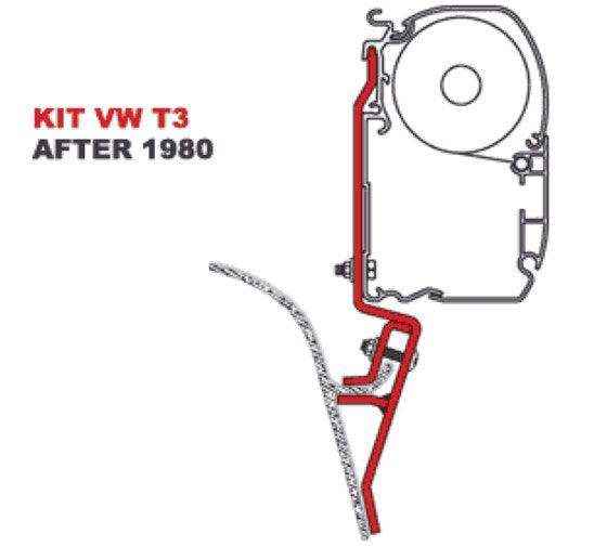 Fiamma Awn VW T2-T3 fitting Brackets for F45 - Everything Caravans