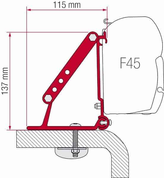 FIAMMA F45 KIT ROOF ADAPTER 98655-316 Fiamma
