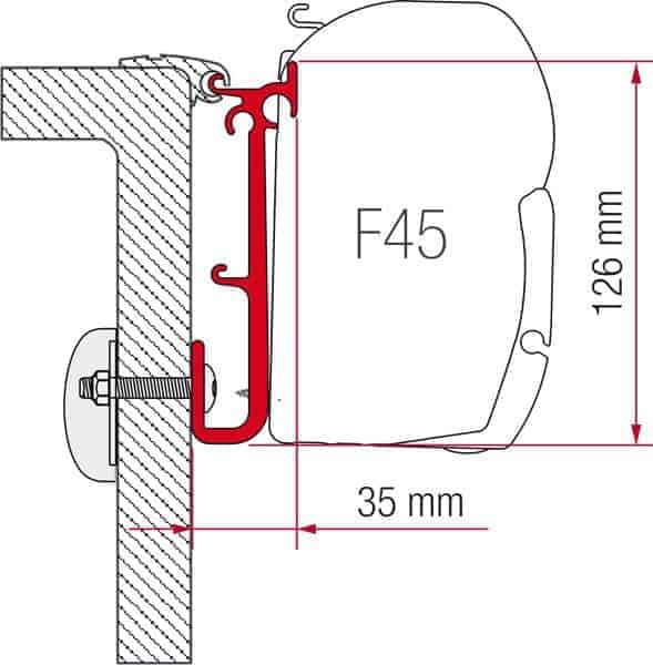 FIAMMA F45 Kit Caravan Adapter. 98655-252 Fiamma