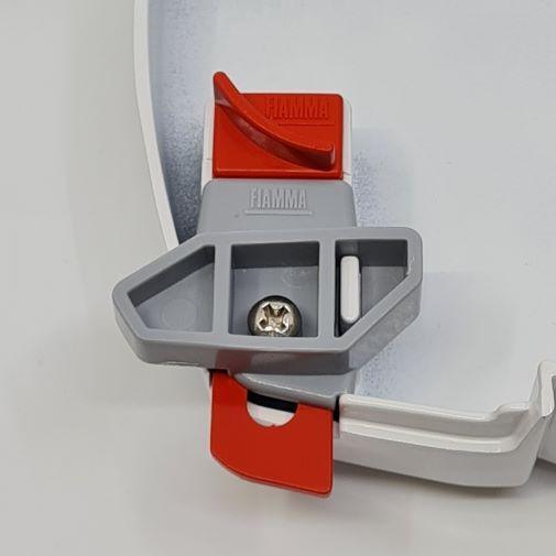 Fiamma F45 L Left End Cover Polar White - Everything Caravans