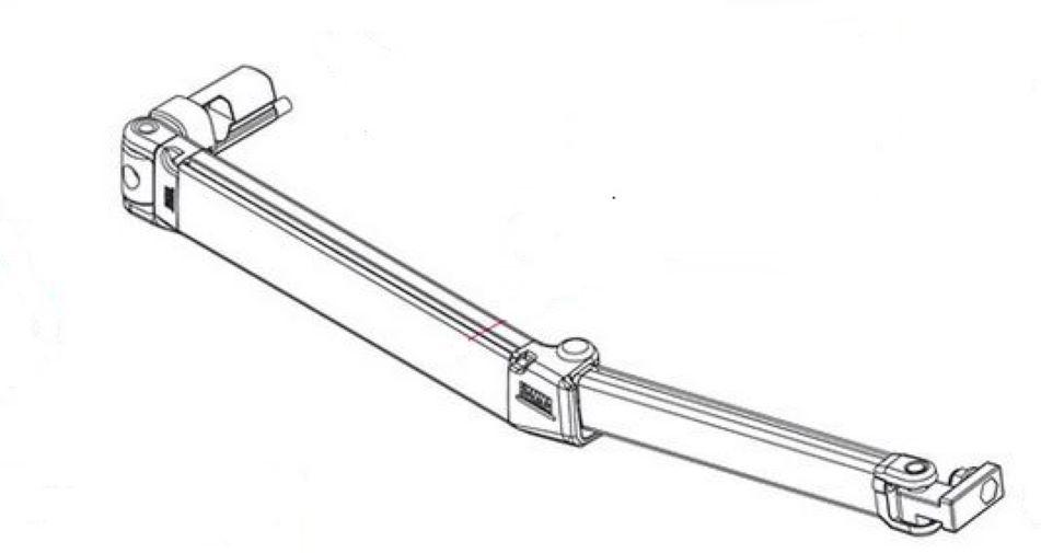 FIAMMA F45 S 300 TO 400 R-H ARM ONLY. 06271A01A Fiamma