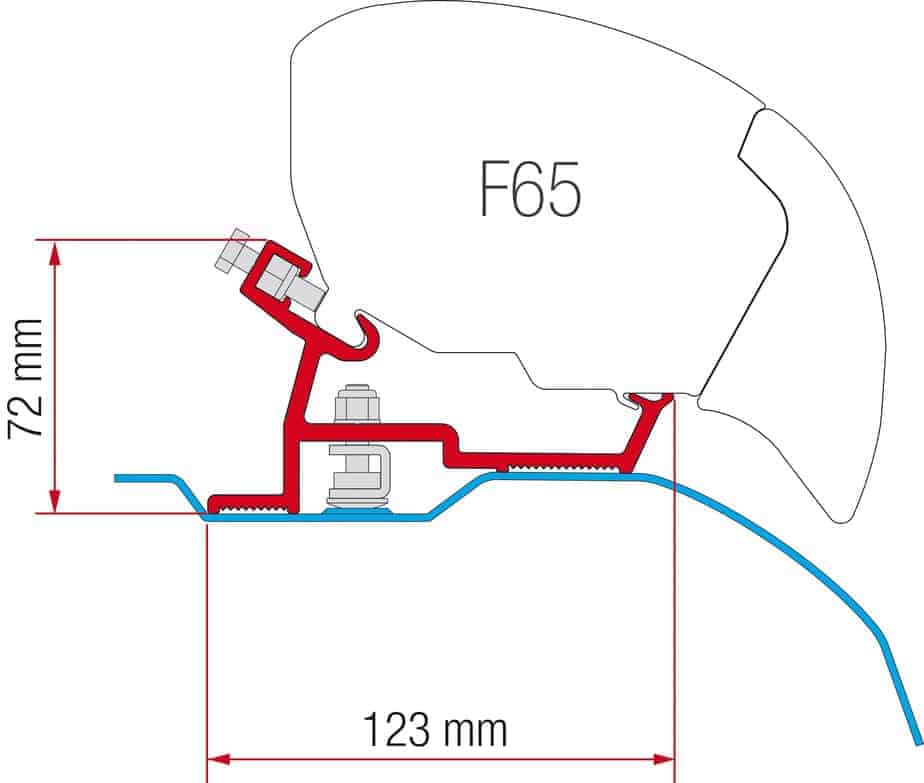 FIAMMA F65 AWN FIXING KIT FOR DUCATO 2006 Fiamma