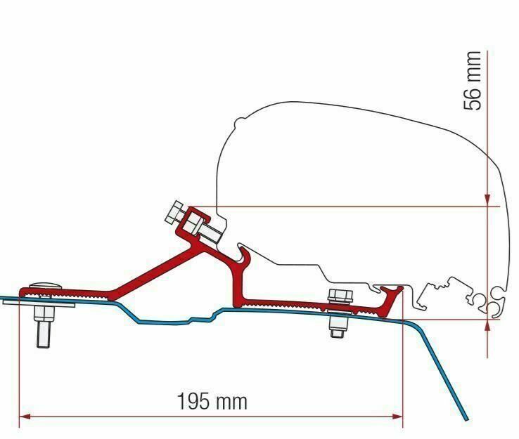 FIAMMA F65 F80 Awning FIXING KIT RENAULT MASTER H2 OPEL MOVANO H2 NISSAN NV400 H2 Fiamma