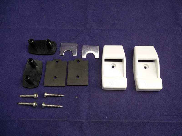 Fiamma White Leg Wall Bracket Kit for F45 Awn. 98655-176 - Everything Caravans