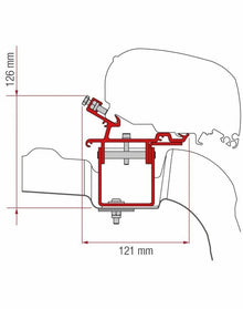 Fiamma Awing fitting Kit F80 F65 VW Crafter L3Lh without Roof Rail – On Sale - Everything Caravans