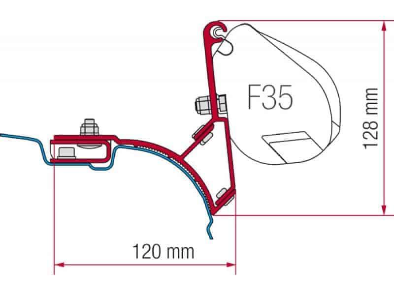 Fiamma F35 Kit VW T5 T6 Multivan Transporter RHD Version - Mounting Kit - Everything Caravans