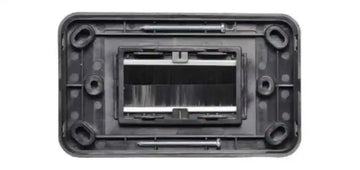 Flat Black Brush Entry Wallplate - Everything Caravans