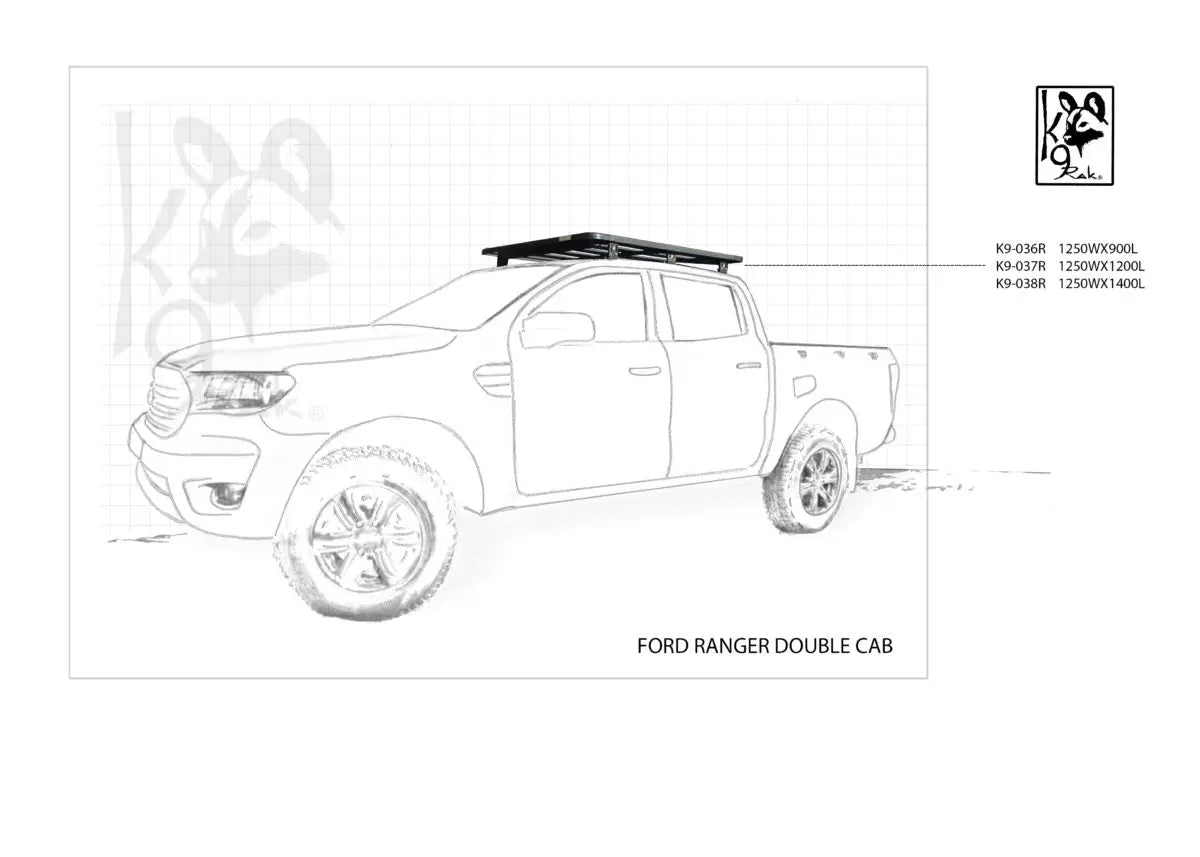 Ford Ranger K9 Roof Racks advanced expedition roof racks Eezi-Awn