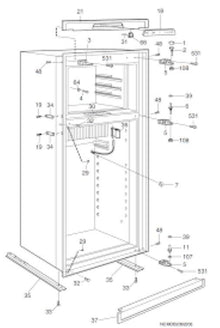 Freezer Door Shelf Suits RPD190-218-460 Made By Dometic - Everything Caravans