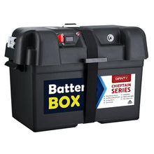 Battery Box Universal Large with USB Cigarette and Anderson Plugs - Everything Caravans