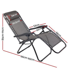 Zero Gravity Recliner Chairs Beige - Everything Caravans