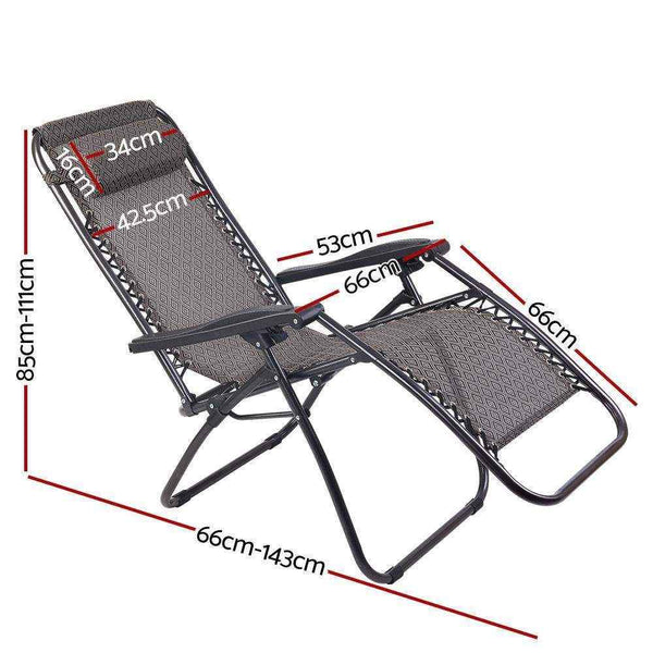 Zero Gravity Recliner Chairs Beige - Everything Caravans