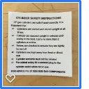 Gas Cylinder Safety instruction Sticker - Everything Caravans