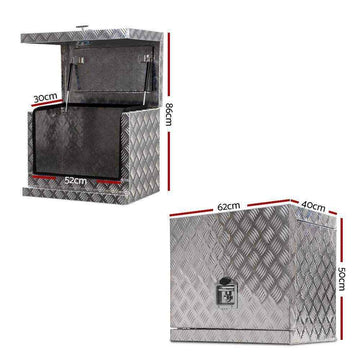 62x40X50cm Aluminium tool Box - Everything Caravans