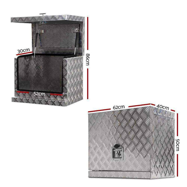 62x40X50cm Aluminium tool Box - Everything Caravans