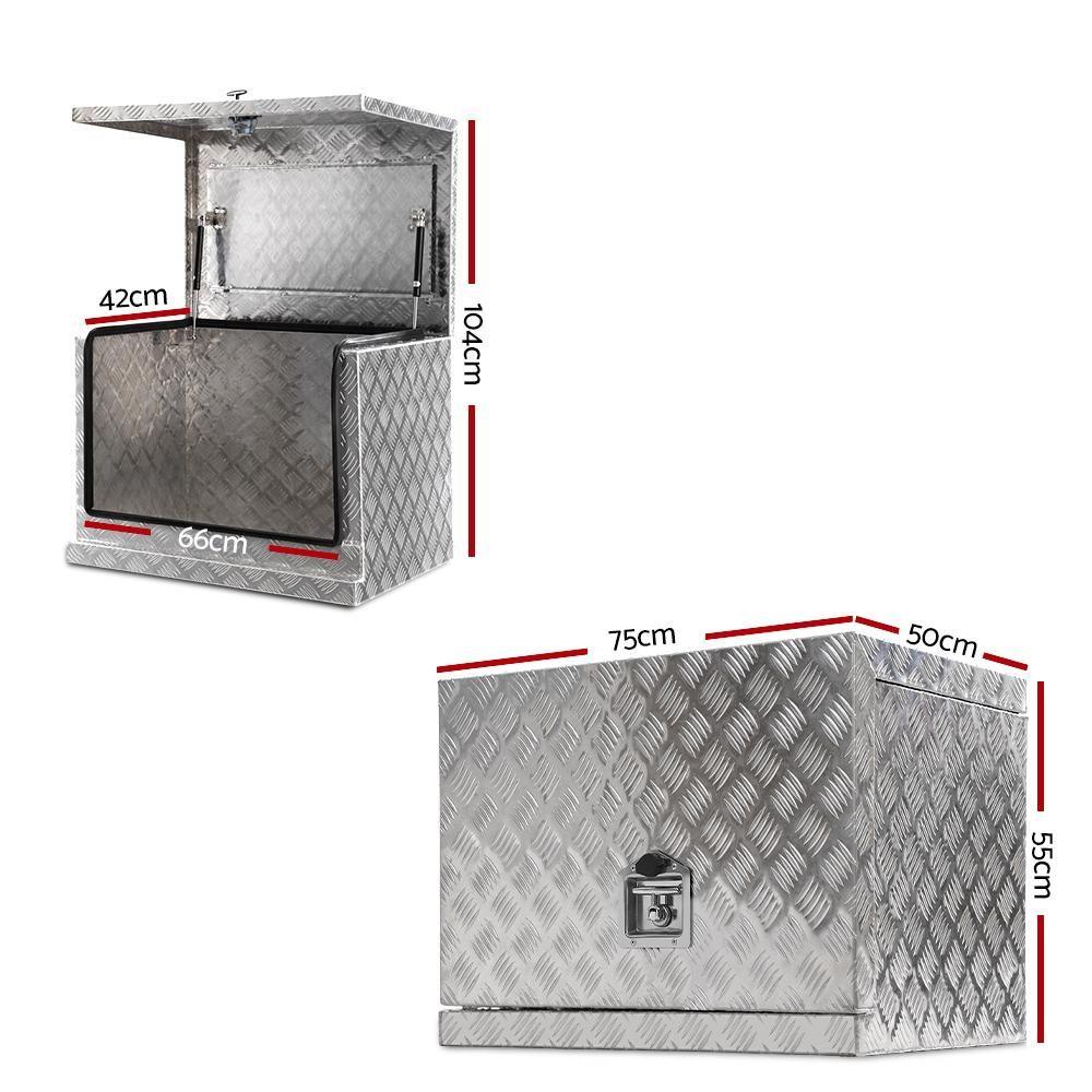 75X50X55Cm Aluminium tool Box - Everything Caravans