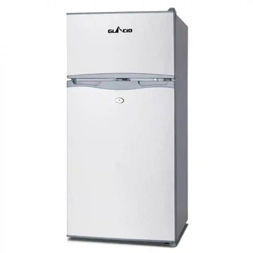 100L Upright Fridge Freezer 12v24V240v Silver - Everything Caravans