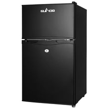 90L Upright Fridge Freezer 12v24V240v Black - Everything Caravans