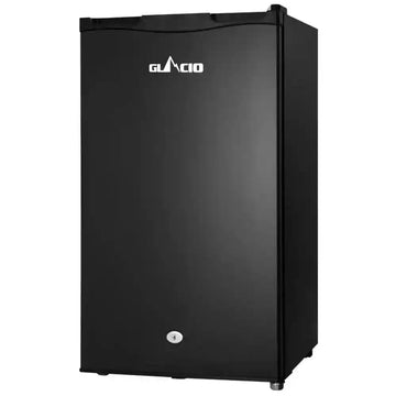 95L Upright Fridge Freezer 12v24V240v Black - Everything Caravans