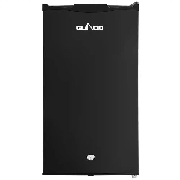 95L Upright Fridge Freezer 12v24V240v Black - Everything Caravans