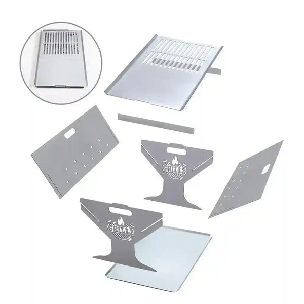 Grillz Fire Pit BBQ Outdoor Folding Cooker - Everything Caravans