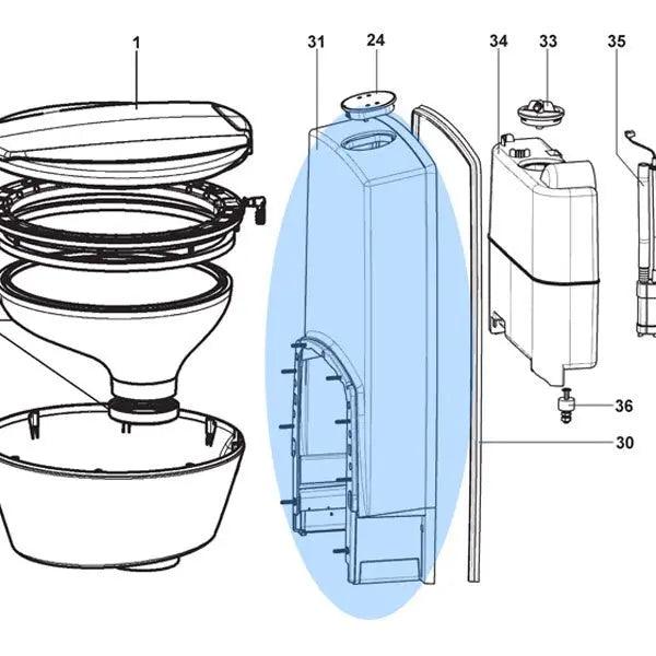 Dometic Housing for Rear Wall of CTS3110 CTS4110 - Everything Caravans