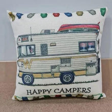 Happy Campers Pillow Cushion - Winnebago - Everything Caravans