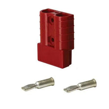 Heavy Duty Connector 50 amp ( Pins Suit 8mm2 ) -Red - Everything Caravans