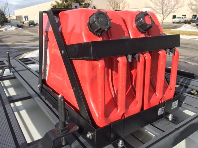 Eezi-Awn Jerry Can Holder Double Stores 2 Jerry Cans Folds Flat within Itself - Black Friday Sale - Everything Caravans