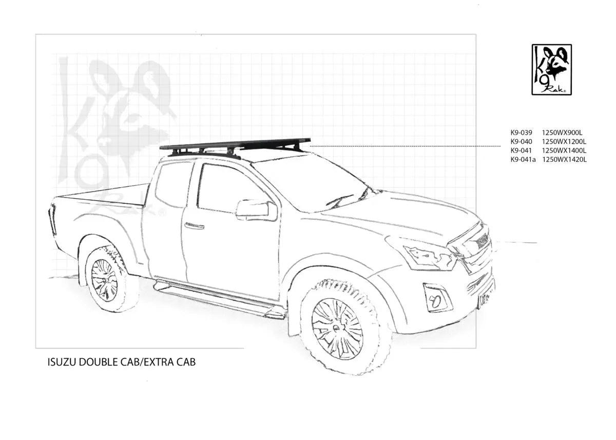 Isuzu Double Cab K9 Roof Racks Expedition Quality - Everything Caravans