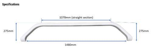 1 x Jayco Late Model Heritage Double Wheel Spat - White - (Pick Up Only) - Everything Caravans