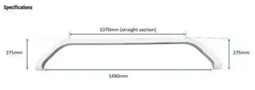 1 x Jayco Late Model Heritage Double Wheel Spat - White - (Pick Up Only) - Everything Caravans