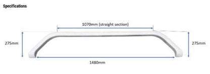 1 x Jayco Late Model Heritage Double Wheel Spat - White - (Pick Up Only) - Everything Caravans