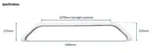 1 x Jayco Late Model Heritage Double Wheel Spat - White - (Pick Up Only) - Everything Caravans