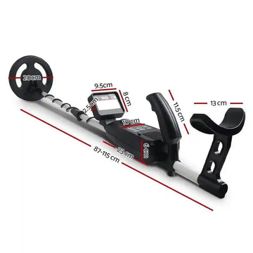 LCD Screen Metal Detector with Headphones - Black - Everything Caravans