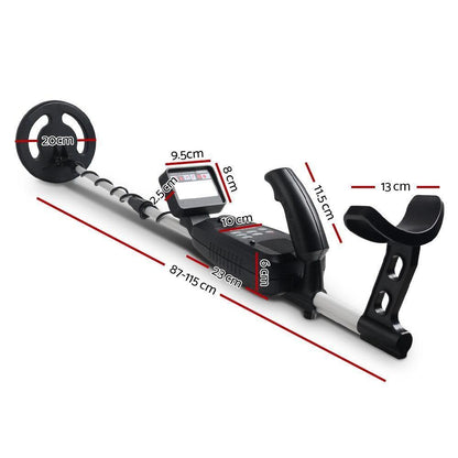 LCD Screen Metal Detector with Headphones - Black - Everything Caravans