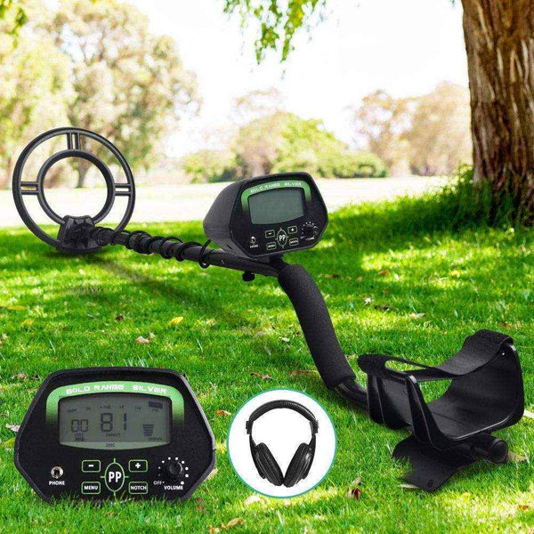 LCD Screen Black Metal Detector with Headphones - Everything Caravans