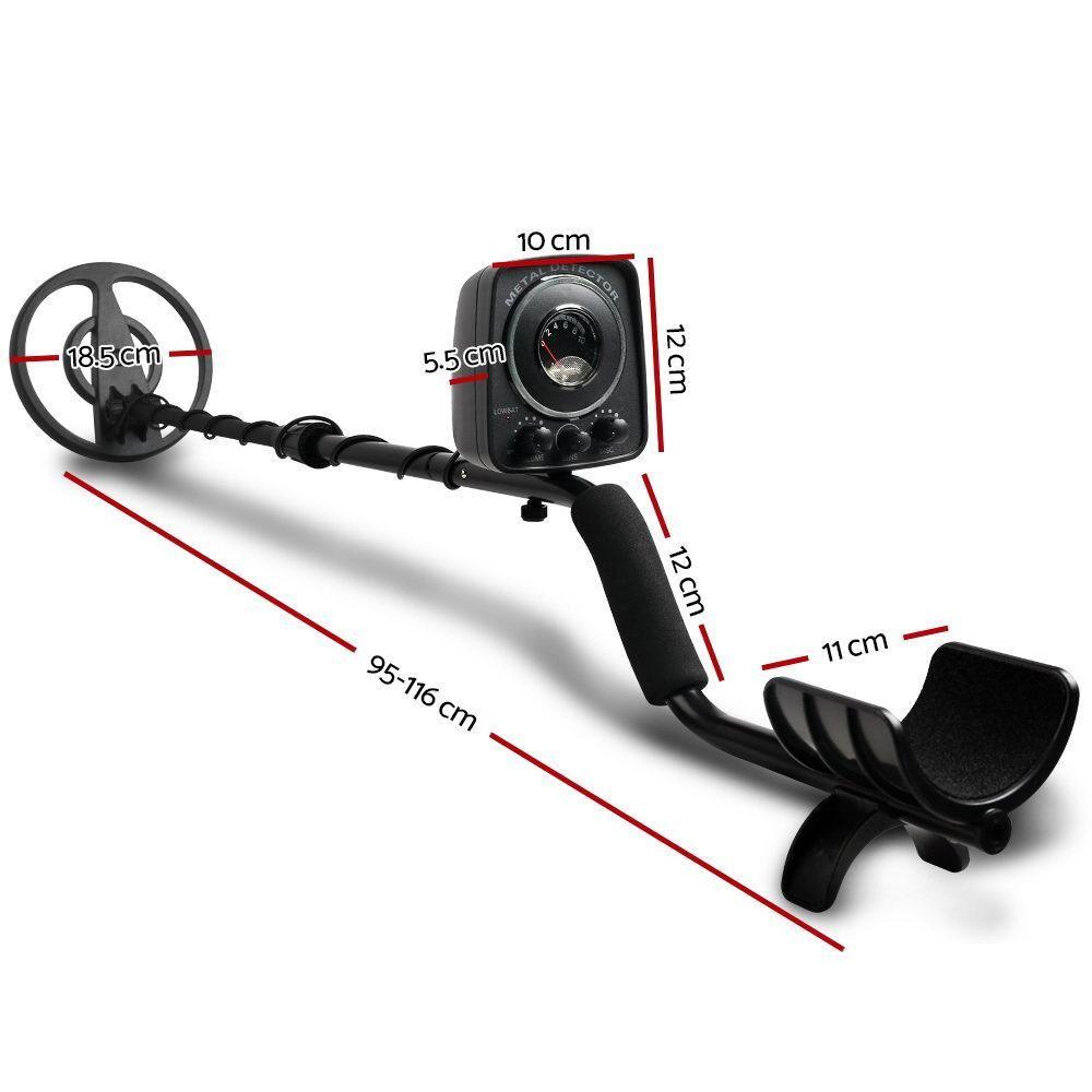 Led Metal Detector with Headphones Black - Everything Caravans
