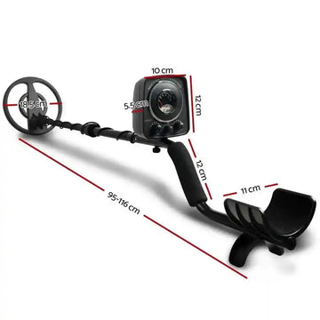 Led Metal Detector with Headphones Black - Everything Caravans