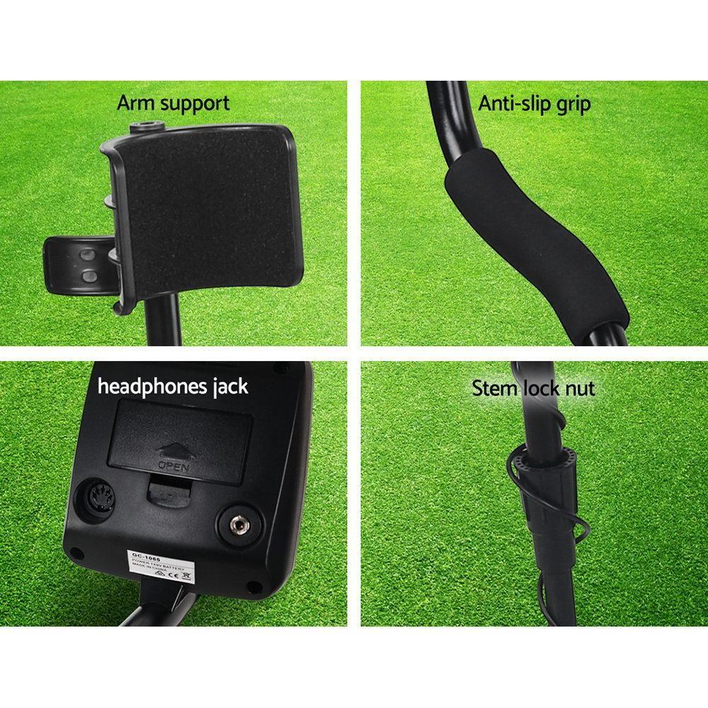 Led Metal Detector with Headphones Black - Everything Caravans