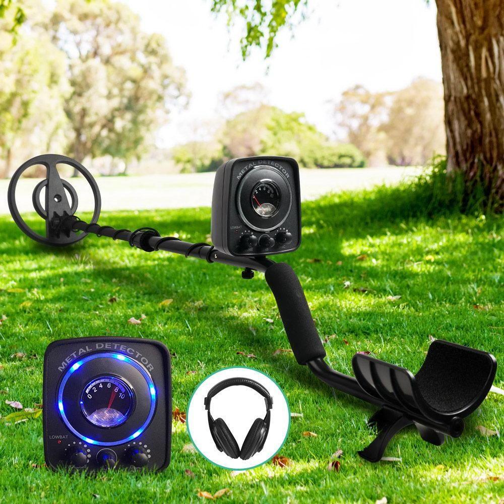Led Metal Detector with Headphones Black - Everything Caravans