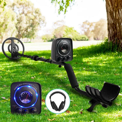 Led Metal Detector with Headphones Black - Everything Caravans