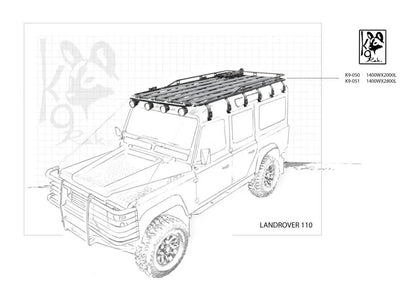 Landrover Defender 110 K9 Roof Racks Expedition Quality - Everything Caravans