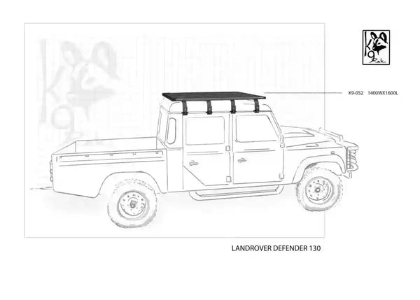 Landrover Defender 130 K9 Roof Racks Expedition Quality - Black Friday Sale - Everything Caravans